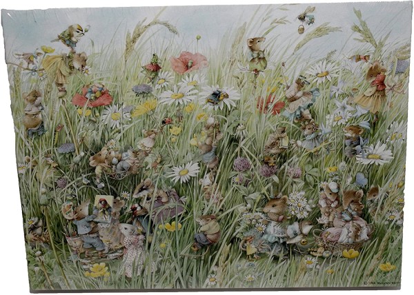 Springbok Jigsaw Puzzle Spring Fling with Vera the Mouse 500 Piece