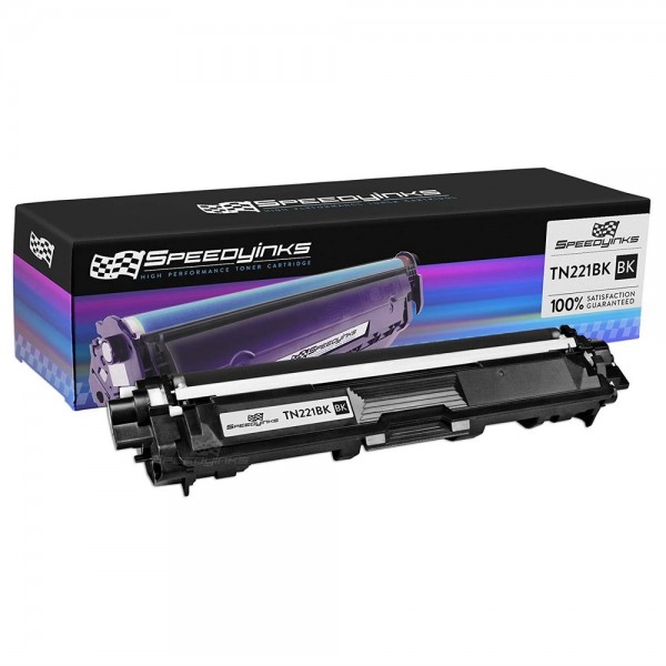 Speedy Inks Compatible Toner Cartridge Replacement for Brother TN221 (Black)