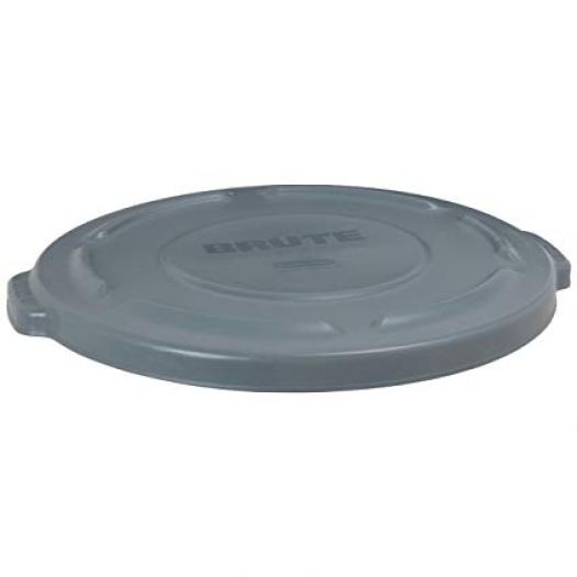 Brute 20 Gal. Gray Round Vented Trash Can Lid Case of 6 FG261960GRAY