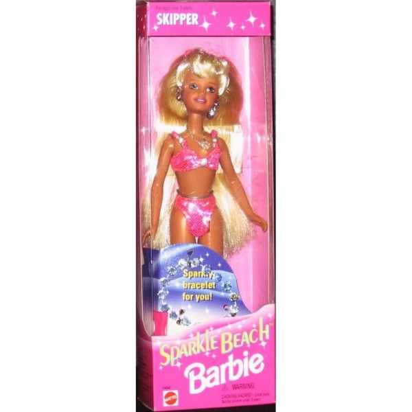 Barbie Sparkle Beach SKIPPER Doll (1995)