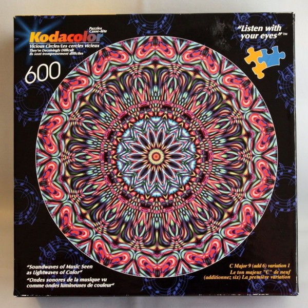 Music Soundwaves Psychedelic Jigsaw Puzzle 600 Kodacolor Listen With Your Eyes