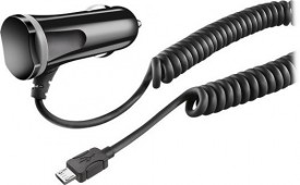 Insignia™ - Micro USB Vehicle Charger - Black