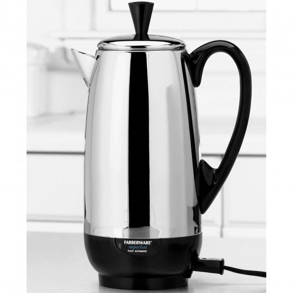 Farberware Stainless Steel Superfast Fully Automatic 2-12 Cup Coffee Maker 142b (Chrome)