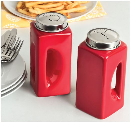 Jumbo Red Salt And Pepper Shakers Nokomis Bookstore And T Shop