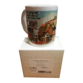 Leanin Tree Ceramic 12oz Coffee Mug Trailer Park Cowgirl Mess With Me & you Mess With The Whole Trailer Park! Morning Coffee Funny Gift Mugs (MGW56175)