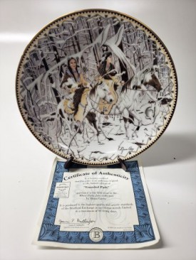 1998 Bradford Exchange Where Paths Join "Guarded Path" American Indian Collector Plate by Diana Casey 58195