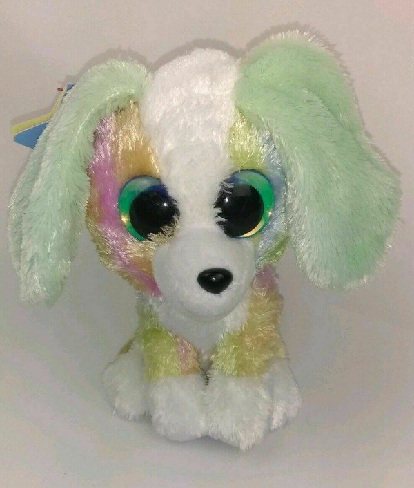 Lumo Stars MARTA Big Eyes Dog Plush Stuffed Animal Toy 6''