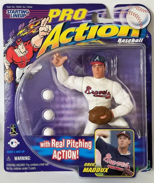 1998 Starting Lineup Pro Action Greg Maddux Atlanta Braves SLU Hasbro Figure