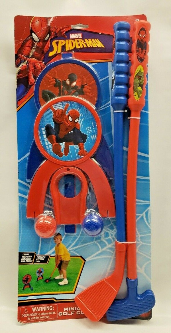 Marvel Spider-Man Miniature Golf Course Set with 10 Pieces