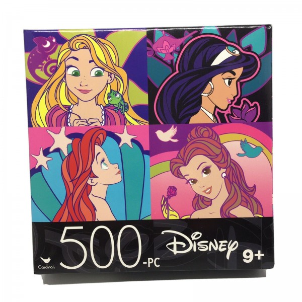 Cardinal Disney Princess Puzzle 500 Piece Rapunzel Ariel Jasmine Belle