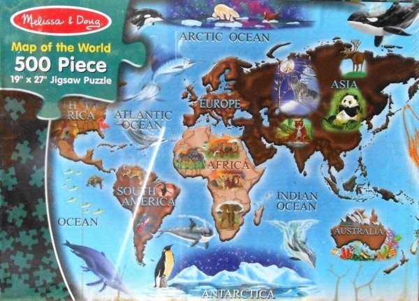 Map of the World 500 Piece Jigsaw Puzzle