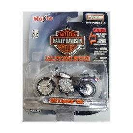 Maisto Harley Davidson 2002 XL Sportster 1200C Series 3&4 1:24 Scale Bonus Bar & Shield