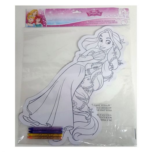 Disneys Frozen Giant Anna Color-In Character Coloring Set with 4 Crayons