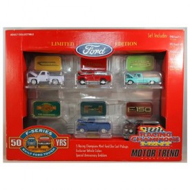 1998 Racing Champions Mint Motor Trend Magazine 50 Years Ford F-Series 1948-1998 Set of 5 Die Cast Pickup Replicas 1:64 Scale