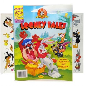 Vintage Stick-N-Play Looney Tales Activity Book