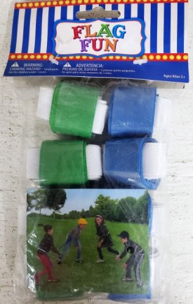 Flag Fun 16 Flag Football Belts (8 Blue, 8 Green)