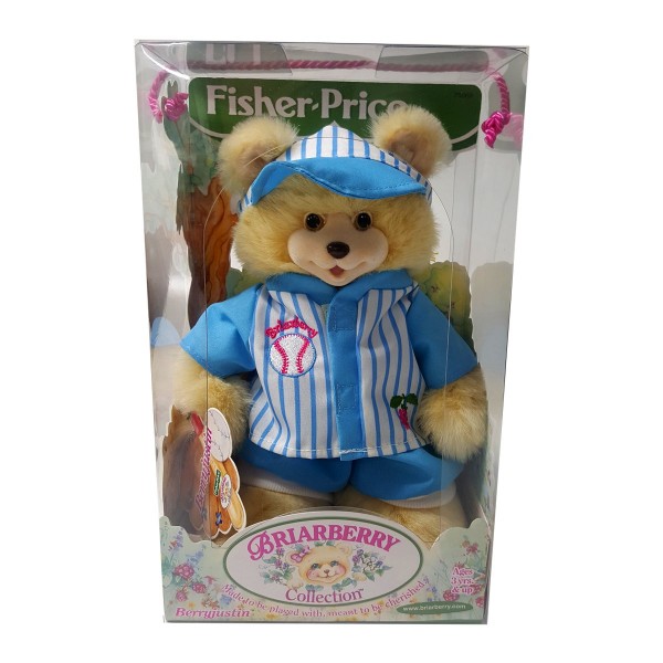 Fisher-Price Briarberry Collection Berryjustin Baseball Sports Teddy Bear