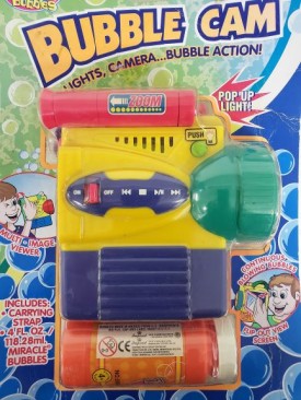 2002 Imperial Toys Battery Operated Bubble Cam With 4 oz Miracle Bubbles