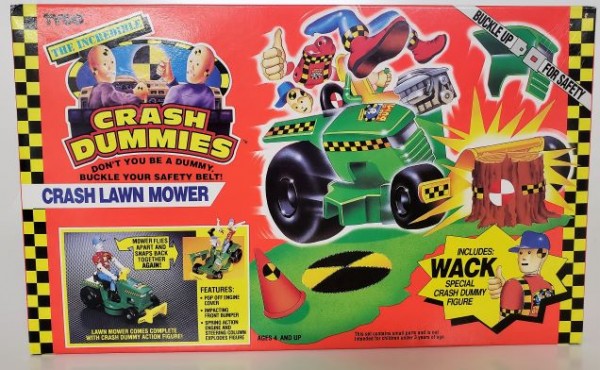 Vintage 1991 TYCO Crash Dummies Lawn Mower Includes Wack Crash Dummy Action Figure