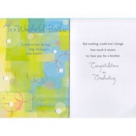 Graduation Greeting Card For Brother [Office Product]