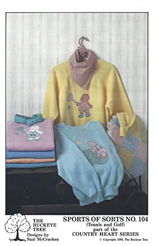 Vintage Fabricraft Sweatshirt Pals Pattern Applique Designs Cow, Teddy Bear, Bunny Rabbit Adult, Child Sizes #211