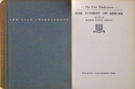 The Yale Shakespeare - The Comedy of Errors (1926) (Blue Cloth Boards)