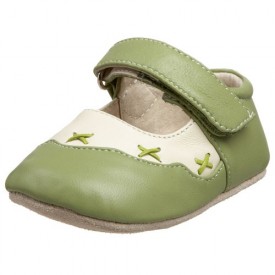 Smaller by See Kai Run Holly Mary Jane (Infant/Toddler),Cream/Green,0-6 Months (US Infant 2-2.5 M)
