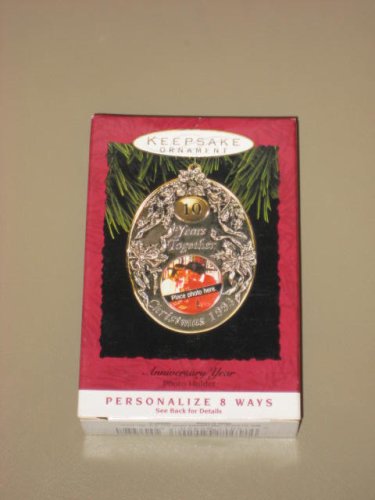 1993 Hallmark Keepsake Ornament - Anniversary Year - Photo Holder - Personali...
