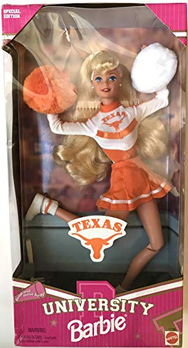 1996 University of Texas Cheerleader Barbie Doll - Nokomis