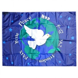 Holiday Yard Art World Peace Banner 66 x 48