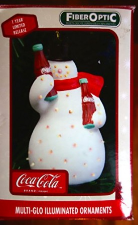 Coca-Cola fiber-optic multi-glo illuminated ornament