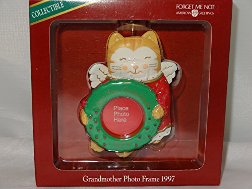 American Greetings Forget Me Not Ornament Grandmother Photo Frame 1997 Collec...
