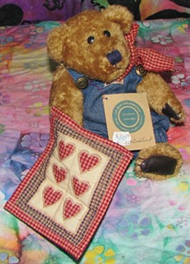 Boyds Bears & Friends Plush Bear - Delbert 10 Quilt Patch Bear