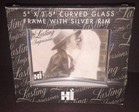 International Housewares Corp Glass Picture Frame with Silver Accent 5x3
