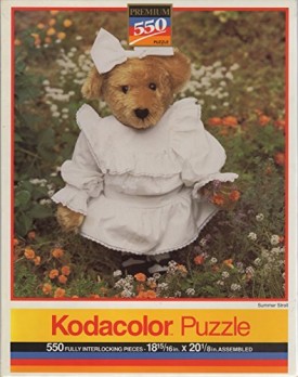 Unopened Vintage 1994 Kodacolor 550 Piece Puzzle SUMMER STROLL Bear - Jigsaw 13 x 19 Inches Casse-Tete 550 Fully Interlocking Pieces by Roseart Industries