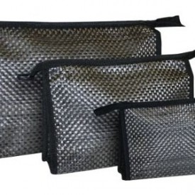 Set of 3 Matching  Textalene Travel Cases, Black Slate Thro by Marlo Lorenz