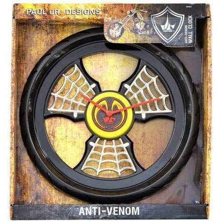 Paul Jr. Designs Anti-venom Wall Clock 12" Round w/ Quartz Accuracy