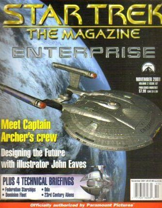 Star Trek the Magazine Enterprise November 2001 Volume 2 Issue 7 (Collectible Single Back Issue Magazine)