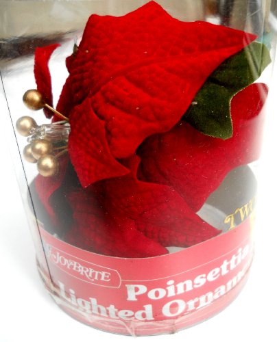 Poinsettia Lighted Ornament