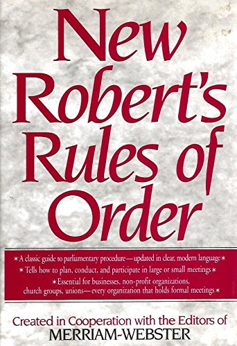 The New Roberts Rules of Order (Hardcover)