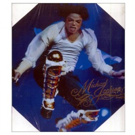Michael Jackson Canvas Concert Jump Pose Print 11 x 11 Wall Art