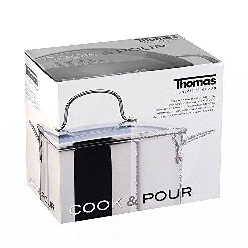 Thomas Professional Cookware Stockpot with Glass Lid 8 Qt by Thomas  Rosenthal Group - Nokomis Bookstore & Gift Shop