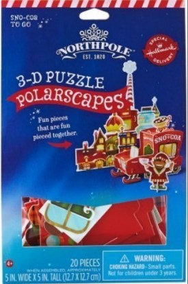 Hallmark Northpole PolarScapes 3D Puzzle Sno-Coa To Go