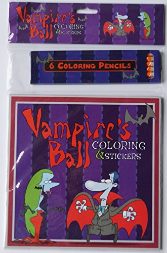 Halloween Vampires Ball Coloring Kit (Paperback)