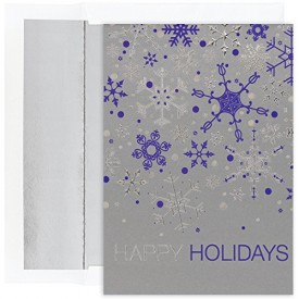 Masterpiece Studios Boxed Cards, 16-Count, Holiday Snowflakes (849600)