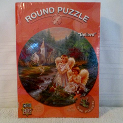 Believe Round Puzzle from  Master Pieces  19 1/2 inch round and 500 pieces The art of Dona Gelsinger