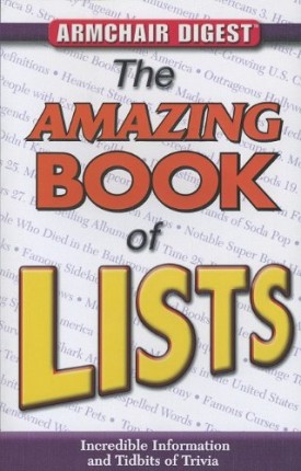 Armchair Digest: The Amazing Book of Lists (Paperback)