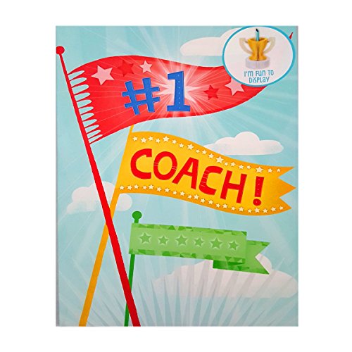 Hallmark Extra Large Display Greeting Card #1 Coach 11 x 16