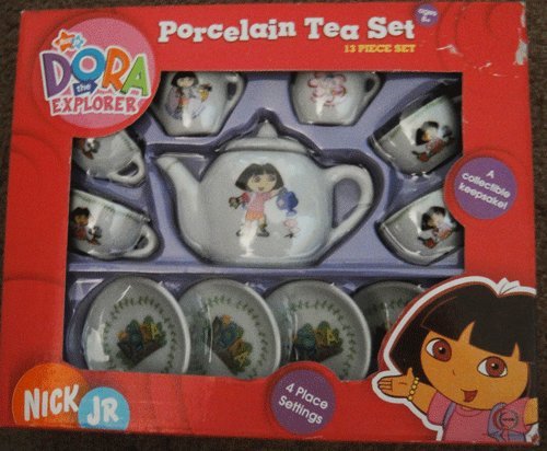 dora the explorer tea set