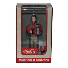 Coca Cola Town Square Collection WKOK Disc Jockey with Records & Coke Accessory